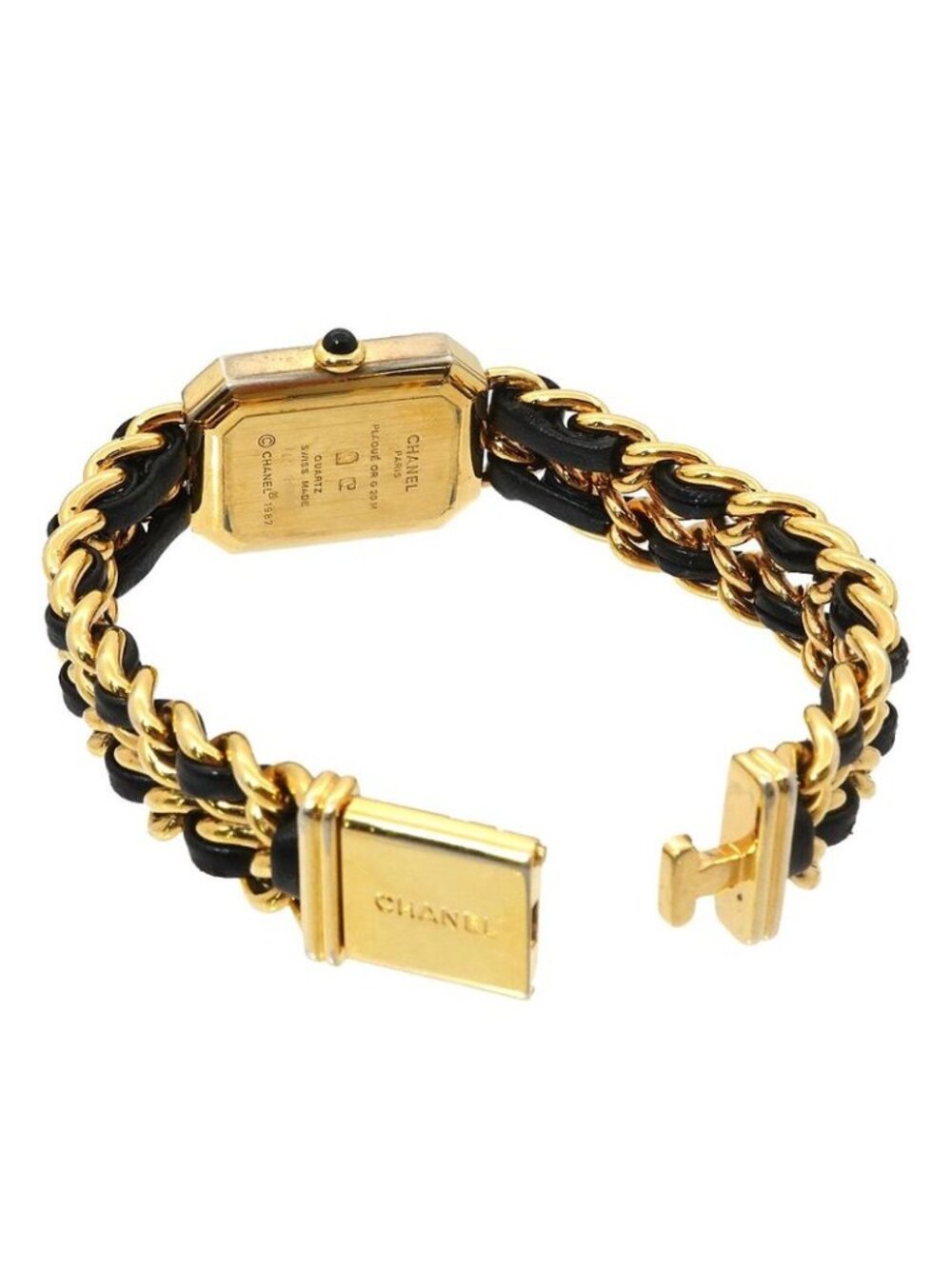 Chanel Premiere L Vintage Watch Black Gold Size - Picture 4 of 6